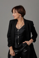 Колье-трансформер miss Di серебро с белым жемчугом Майорка