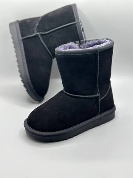 Детские зимние чёрные угги Buba Black Violet