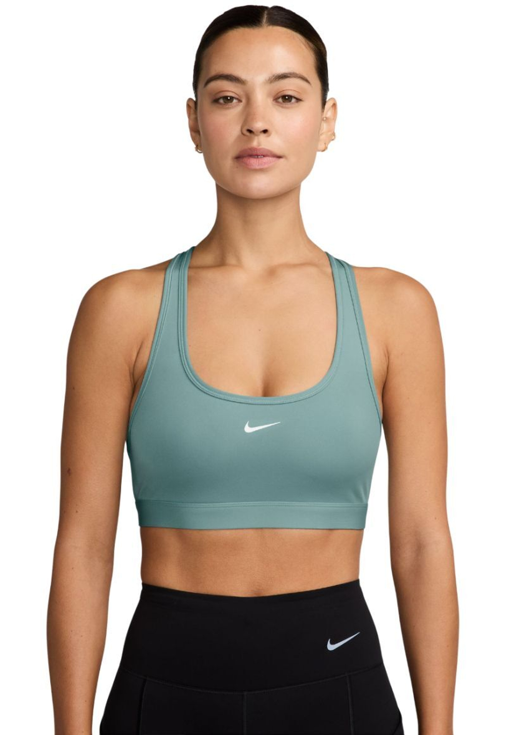 Теннисный бюстгальтер Nike Swoosh Light Support Non-Padded Sports - cannon/white