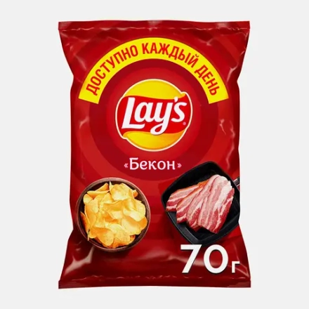 Чипсы Lays Бекон 70г