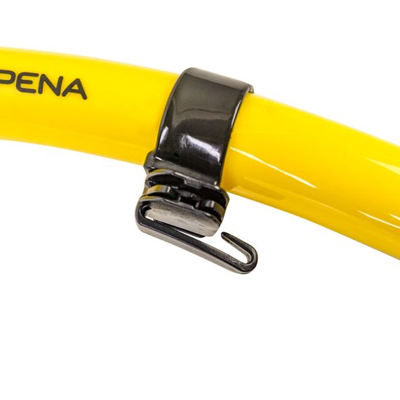 Трубка Scorpena N2 c двумя клапанами желтая