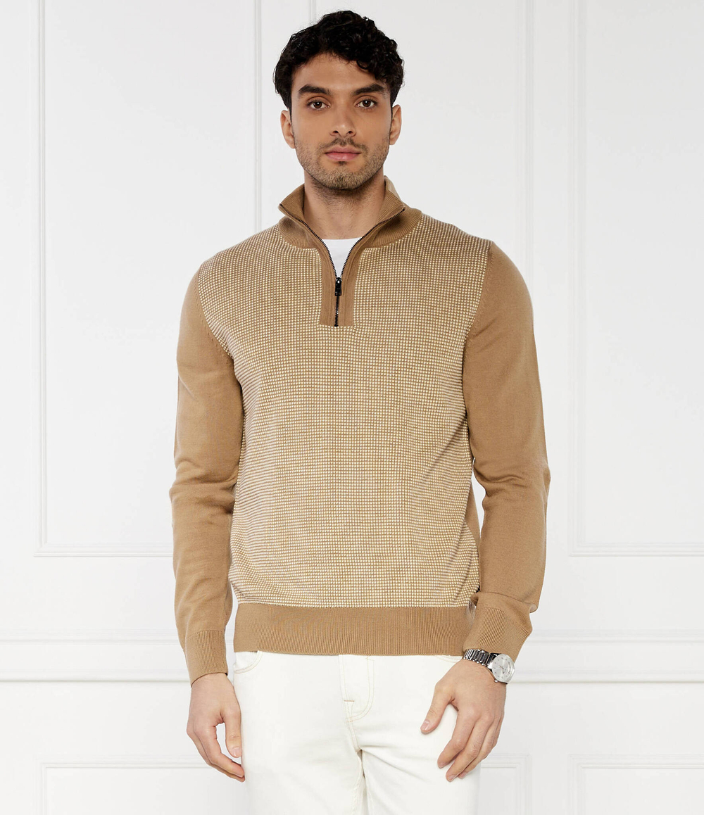 Хлопковый свитер dambino BOSS BLACK - коричневый(50519590)