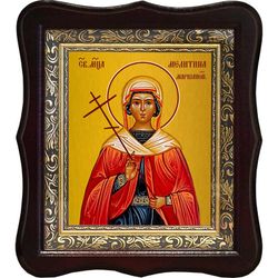 Мелитина Маркианопольская Святая мученица. Икона на холсте.