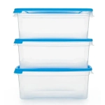 Комплект контейнеров для замораживания продуктов, 3 шт, 1,0л прямоугольный Морозко