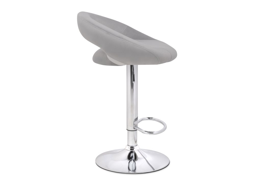 Барный стул Oazis gray fabric / chrome