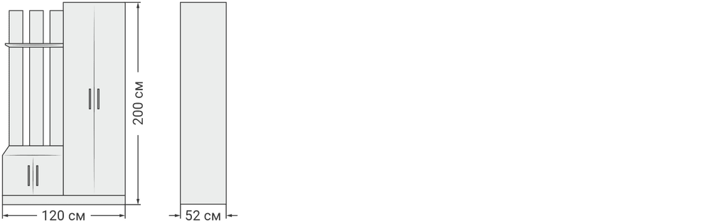 Прихожая НИК Сонома, Белый снег