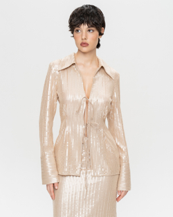 Юбка миди из пайеток