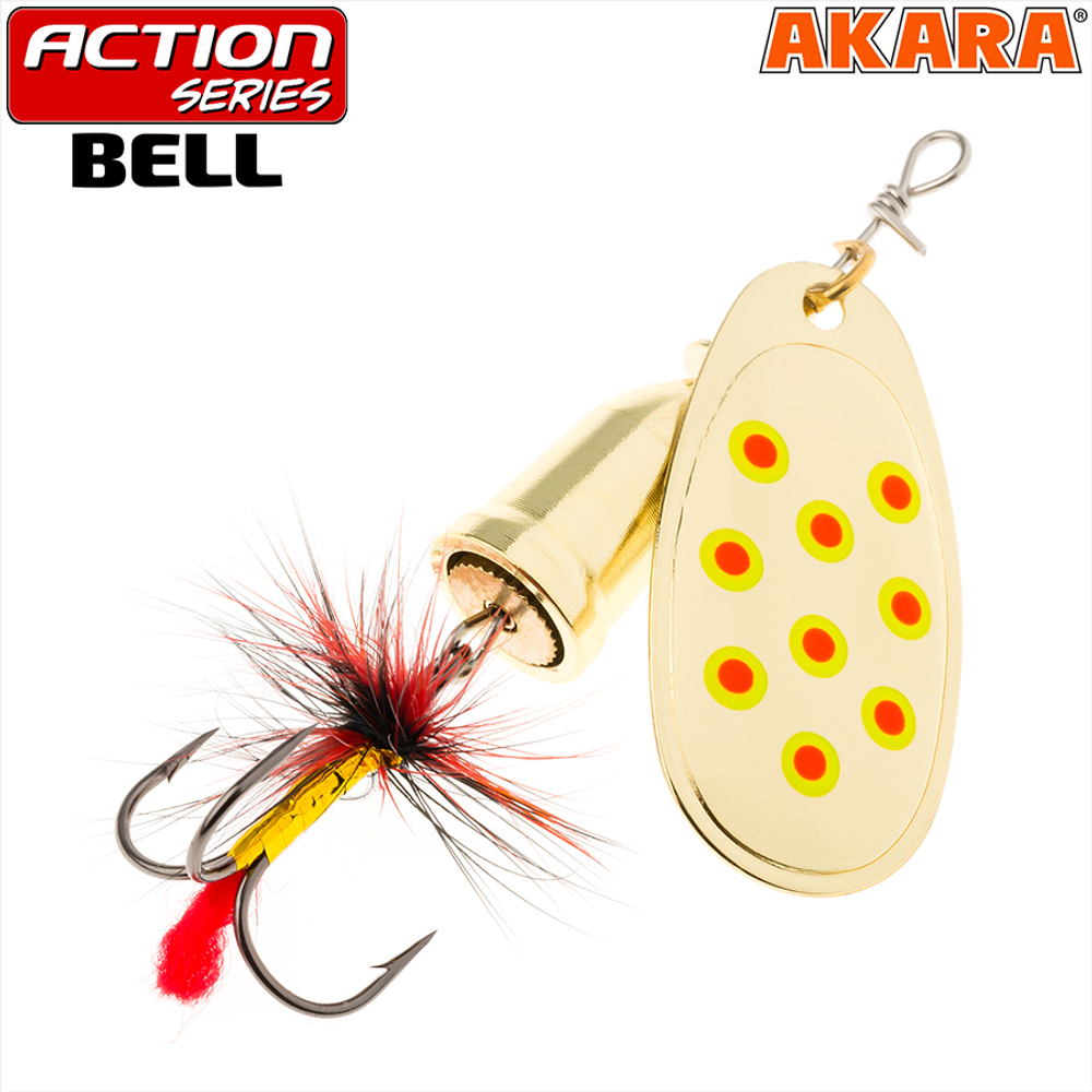 Блесна вращающаяся Akara Action Series Bell 3 8 гр. 2/7 oz. A40