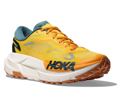Мужские беговые кроссовки Hoka Mafate X M жёлто-оранжевые