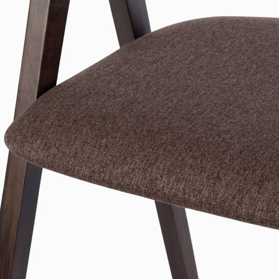 Стул Carter деревянный, коричневая ткань
