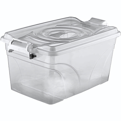 Контейнер для продуктов с крышкой ;полипроп.;9л;,H=21,L=36,B=18см;прозр. (Цвет: прозрачный)