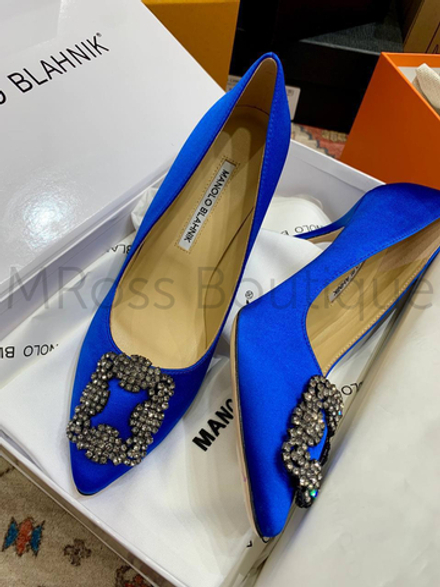 Женские Туфли-лодочки Manolo Blahnik в синем цвете