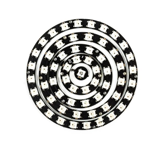 Набор 4 кольца/60 светодиодов  WS2812 5050 RGB LED