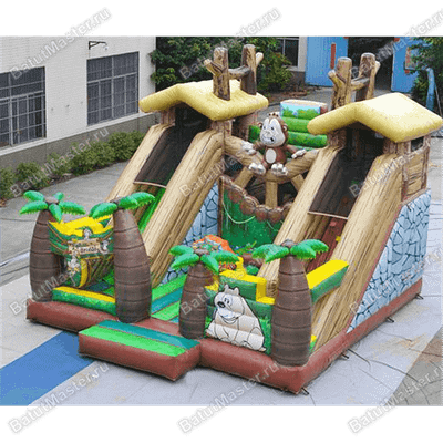 Надувной батут "Лесной мостик"