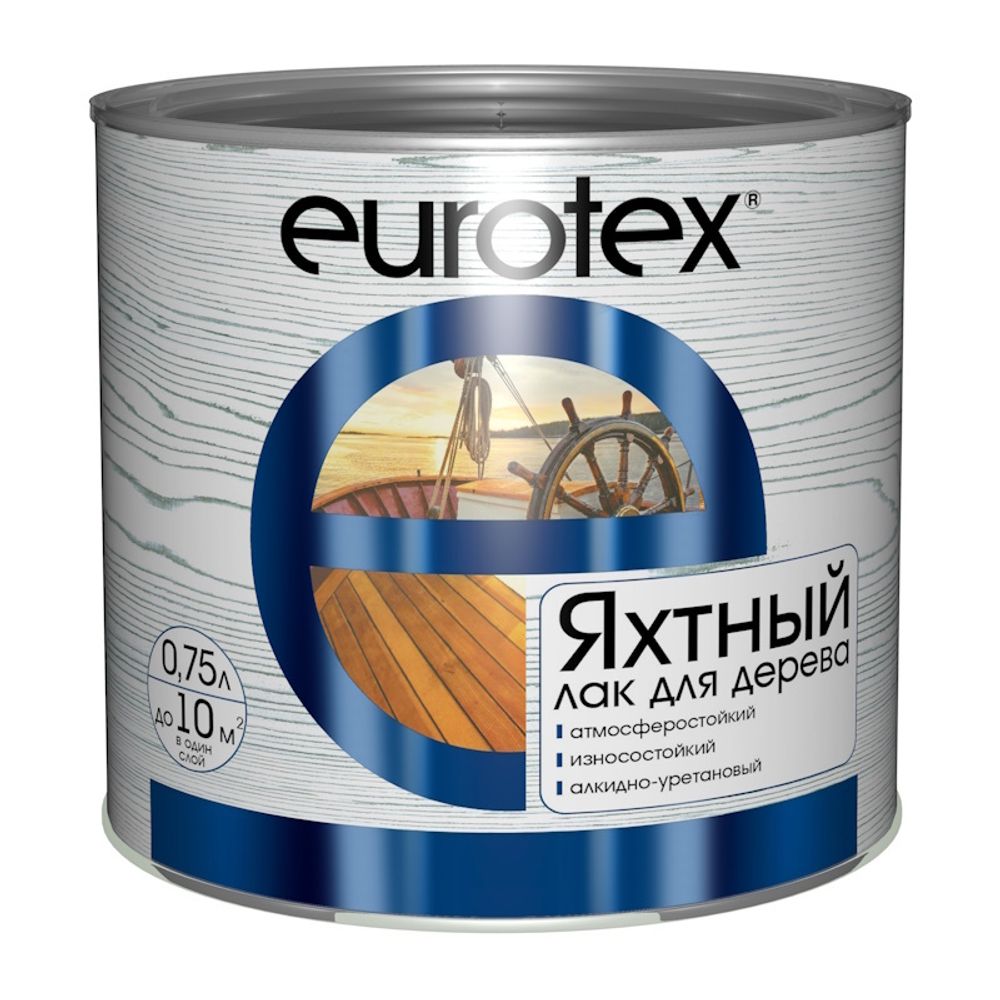 Лак яхтный EUROTEX  глянц.  0,75л  (Рогнеда)