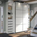 Шкаф-купе - IKEA PAX/MEHAMN/ПАКС/МЕХАМН ИКЕА, 250x66x236 см, белый