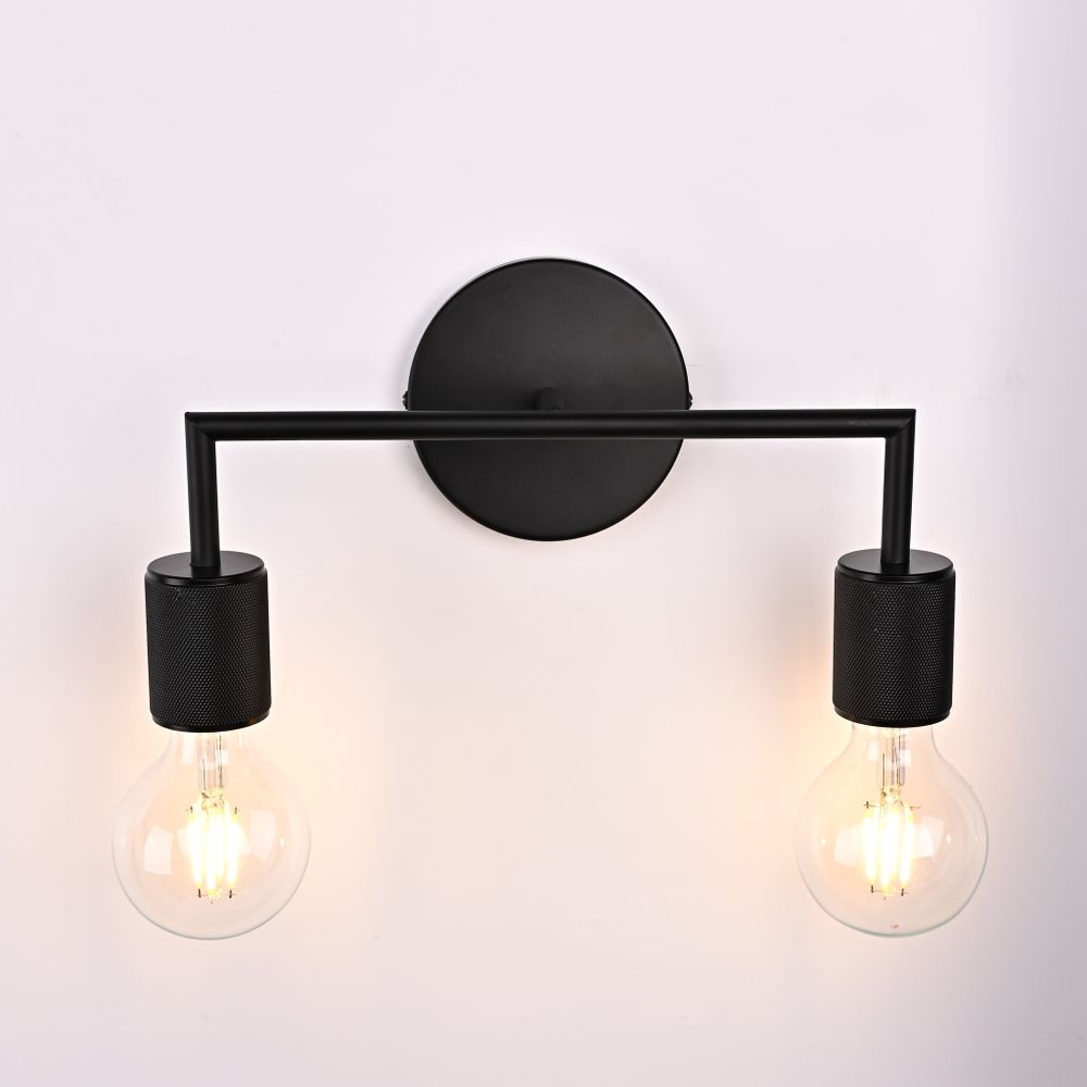 Бра Rh Utilitaire Double Sconce Black By Imperiumloft