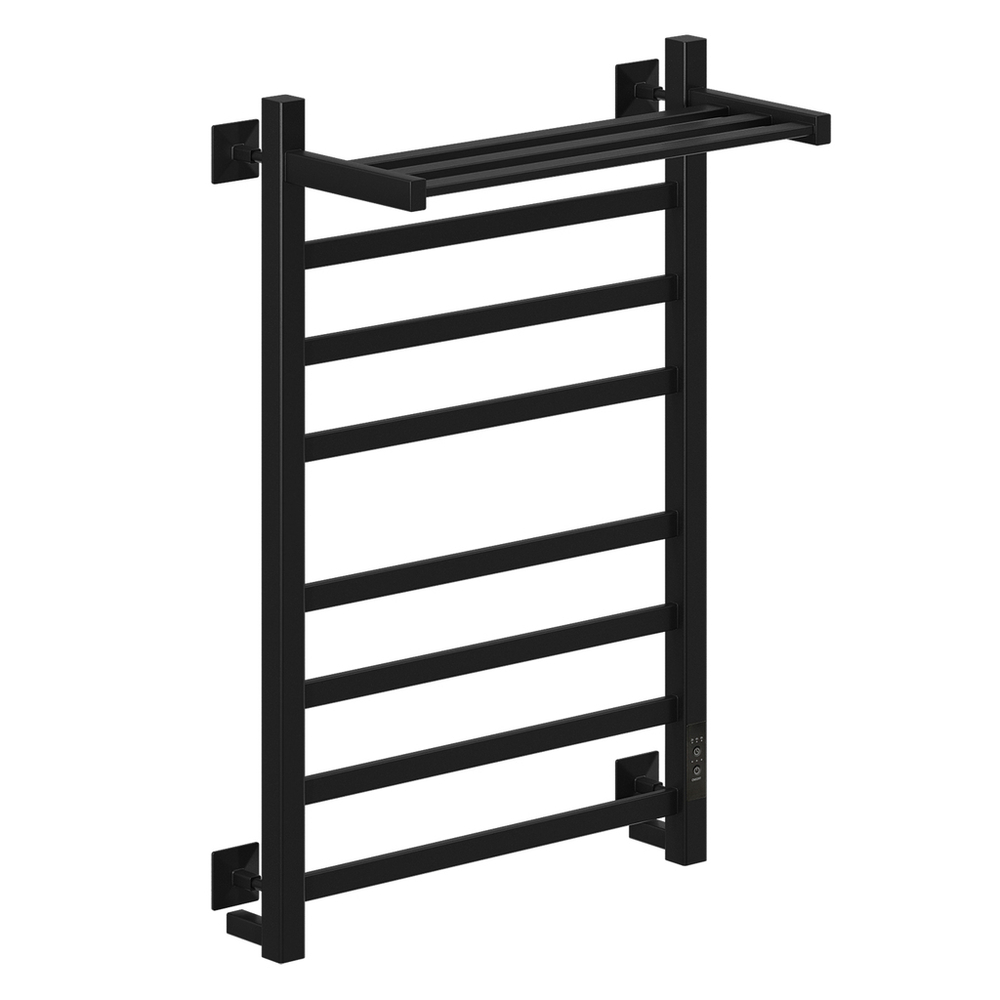 Полотенцесушитель MIXLINE TRIUMPH  80х50 (таймер, 545Вт, 7 перекладин + ПОЛКА) электрический ЧЕРНЫЙ