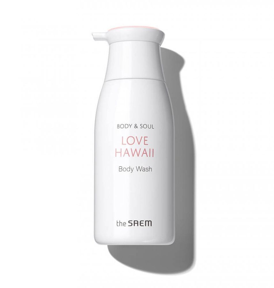 Гель для душа с экстрактом цветов гибискуса THE SAEM Body &amp; Soul Love Hawaii Body Wash 300 мл