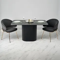 Стол Festa 140x85x77см, керамогранит Wacom мрамор