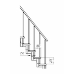 Модульная малогабаритная лестница Линия 3150-3375
