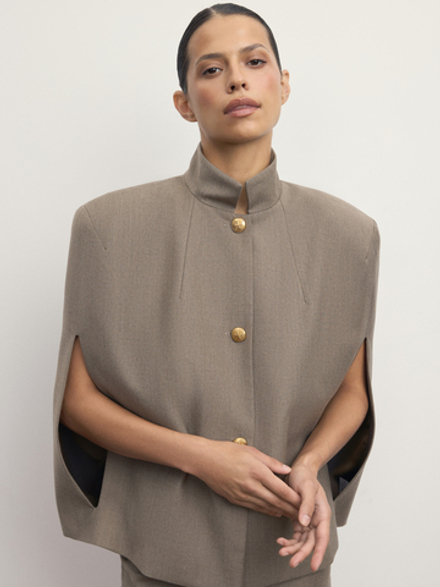 Кейп "Vintage" бежевый