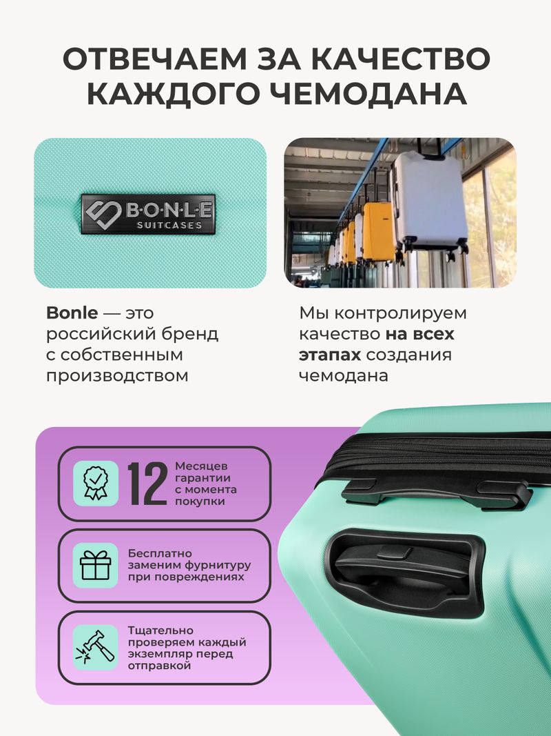 Набор Xs/M ручная кладь и средний Мятный