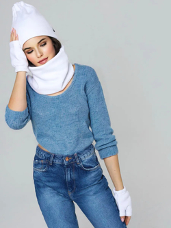 Снуд унисекс из футера с начесом