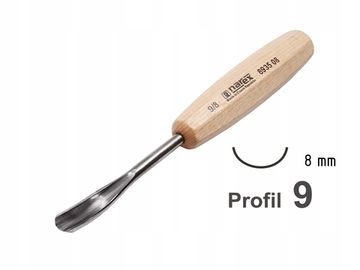 Клюкарза NAREX Standart Line полукруглая тип 9 8 мм 893508