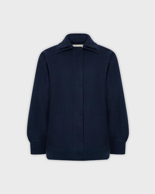 Оверсайз бомбер из шерсти