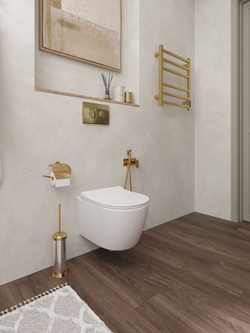 Кнопка смыва для унитаза DIWO 7315 пластик, цвет матовое золото