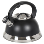 Чайник нерж, 2.5 л, свист, мат, ручк металл, Daniks, чер, GS-04017