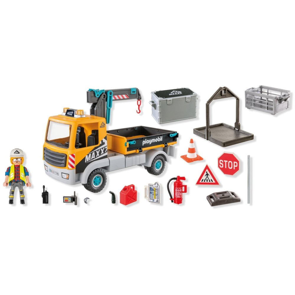 Playmobil Action Heroes 71750 Строительный грузовик с краном 55 деталей — фото 3