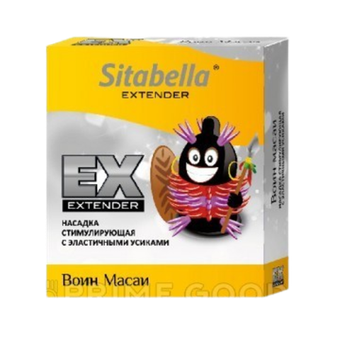 Sitabella Extender - презерватив с тремя рядами усиков - Воин Масаи