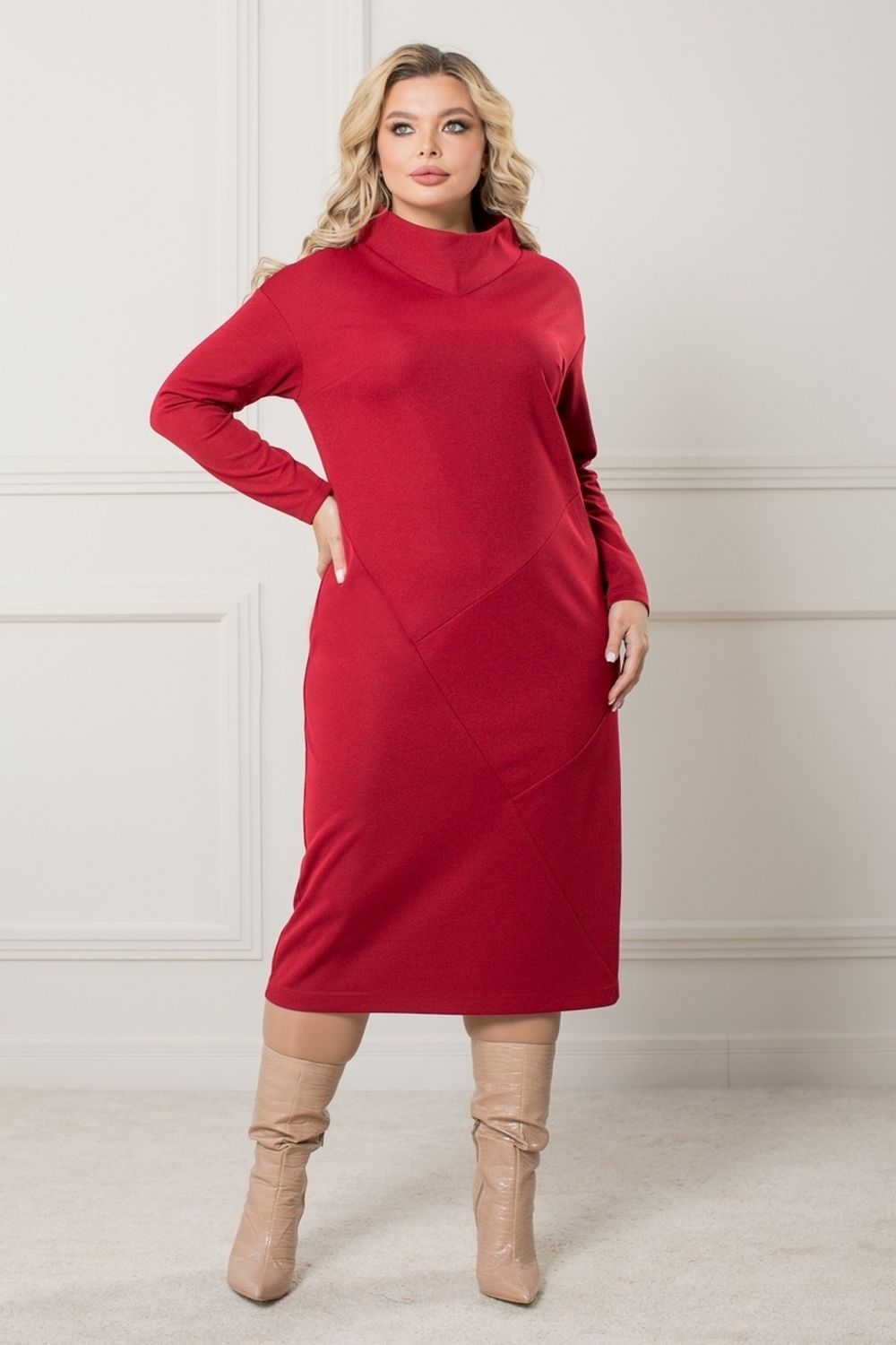 Платье 1290 песочный Novita (Акция)