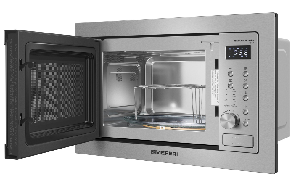 Встраиваемая микроволновая печь Meferi MMO6025IX POWER фото 8