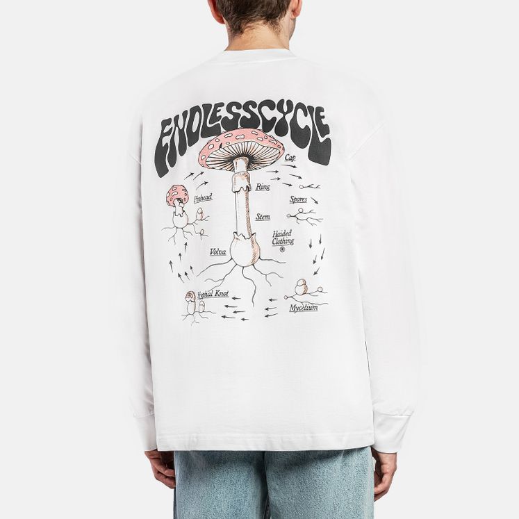Лонгслив HAIDED ENDLESS CYCLE HW, белый