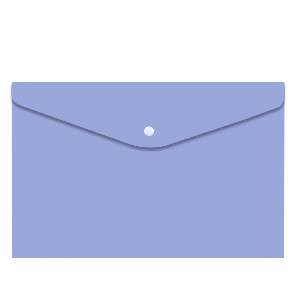 Папка-конверт на кнопке Alingar, A4, 235х320 мм, 180 мкм, глянец, "Macarons", голубая