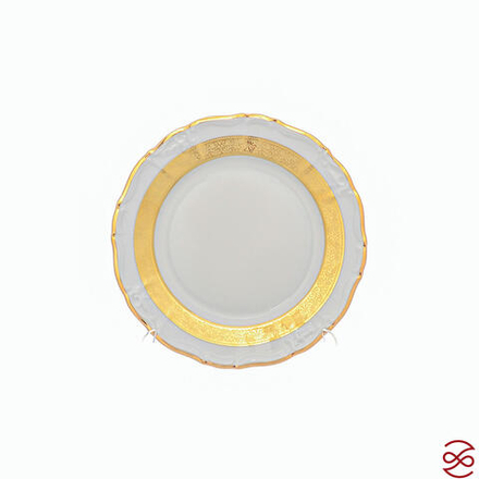 Набор тарелок Thun Мария Луиза золотая лента 19 см(6 шт)