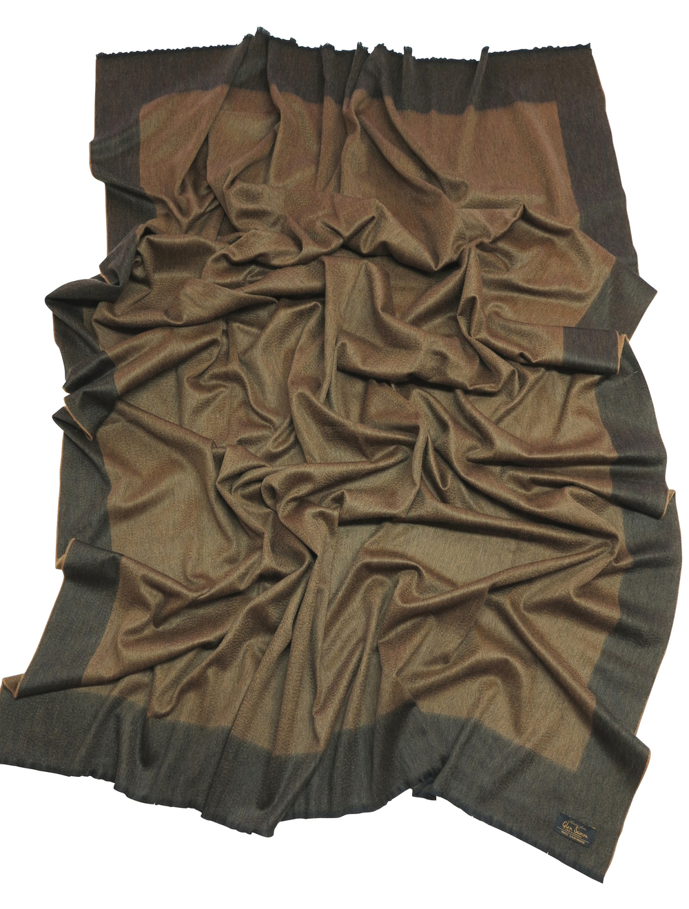 Плед 150х200 Glen Saxon Border A3 Black Camel