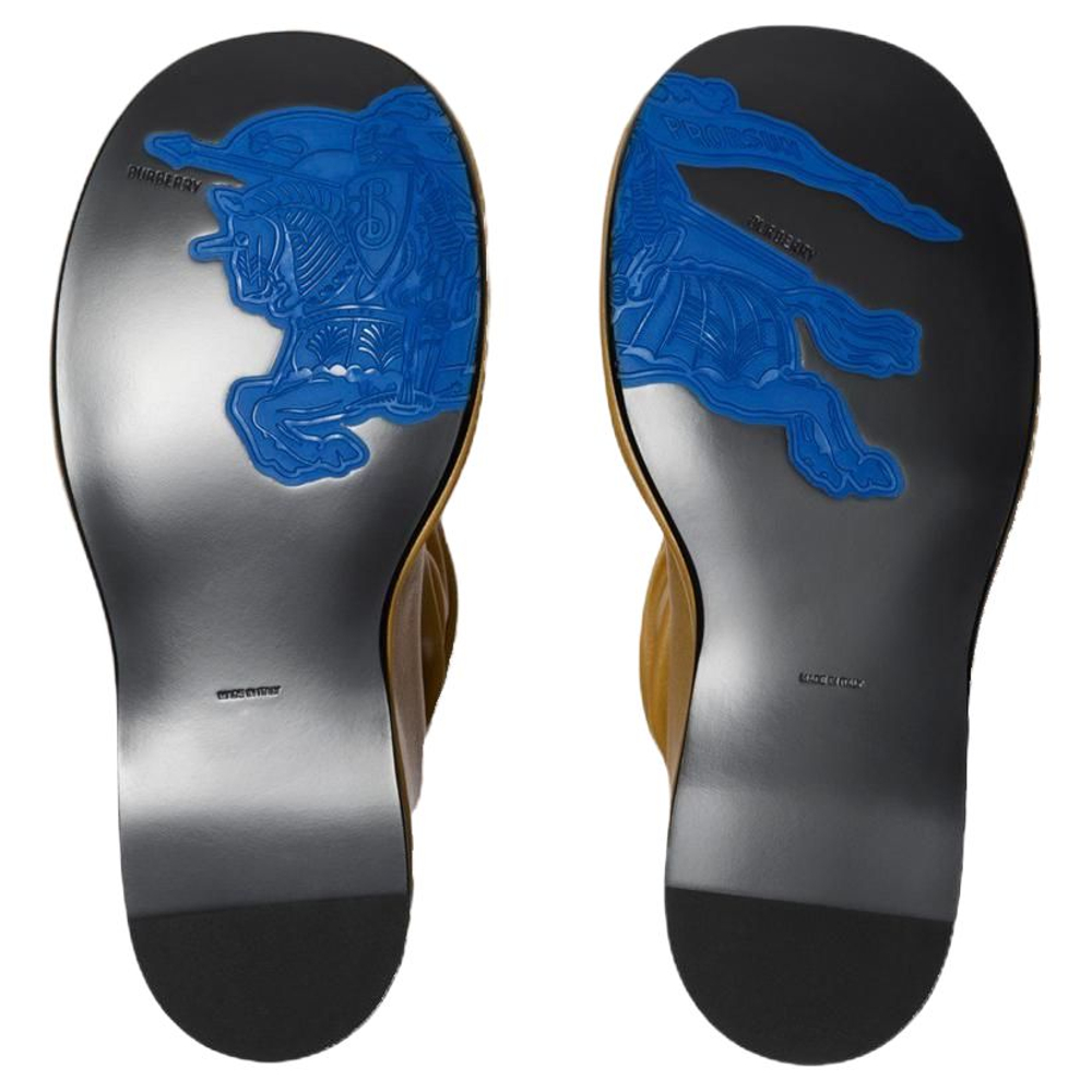 Burberry Pillar Knee high Boots 9cm Women"s Umber