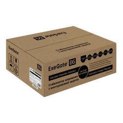 Стабилизатор напряжения настенный ExeGate Master AV-10000 (10000ВА, 140-260В, цветной дисплей, 5 уровней защиты, задержка, усиленный метал.корпус, клем.колодка+евророзетка, RTL)