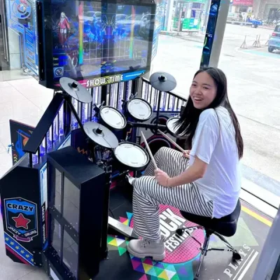 Музыкальный аппарат с видео-игрой «Джазовый барабан»