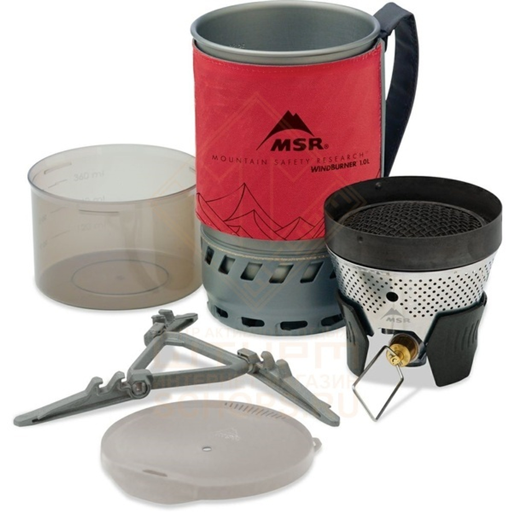 Система приготовления пищи газовая MSR, Windburner 1л, Red