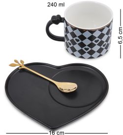 MUG-418/2 Чайная пара «Сердце»