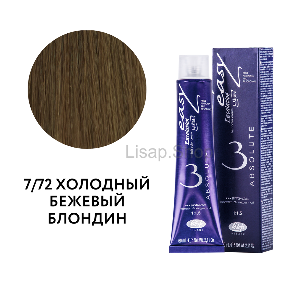 Безаммиачный перманентный крем-краситель для волос "Escalation Easy Absolute 3"