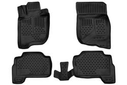 Коврики в салон для MITSUBISHI Pajero Sport (III, IIIp), 2015-, 4 шт. (Повышенная устойчивость, повышенная износостойкость) FORMAT.3D3546210