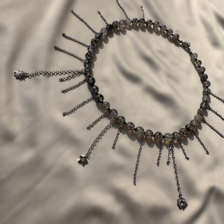 Колье «Лунные кружева» — агат «Вены Дракона»