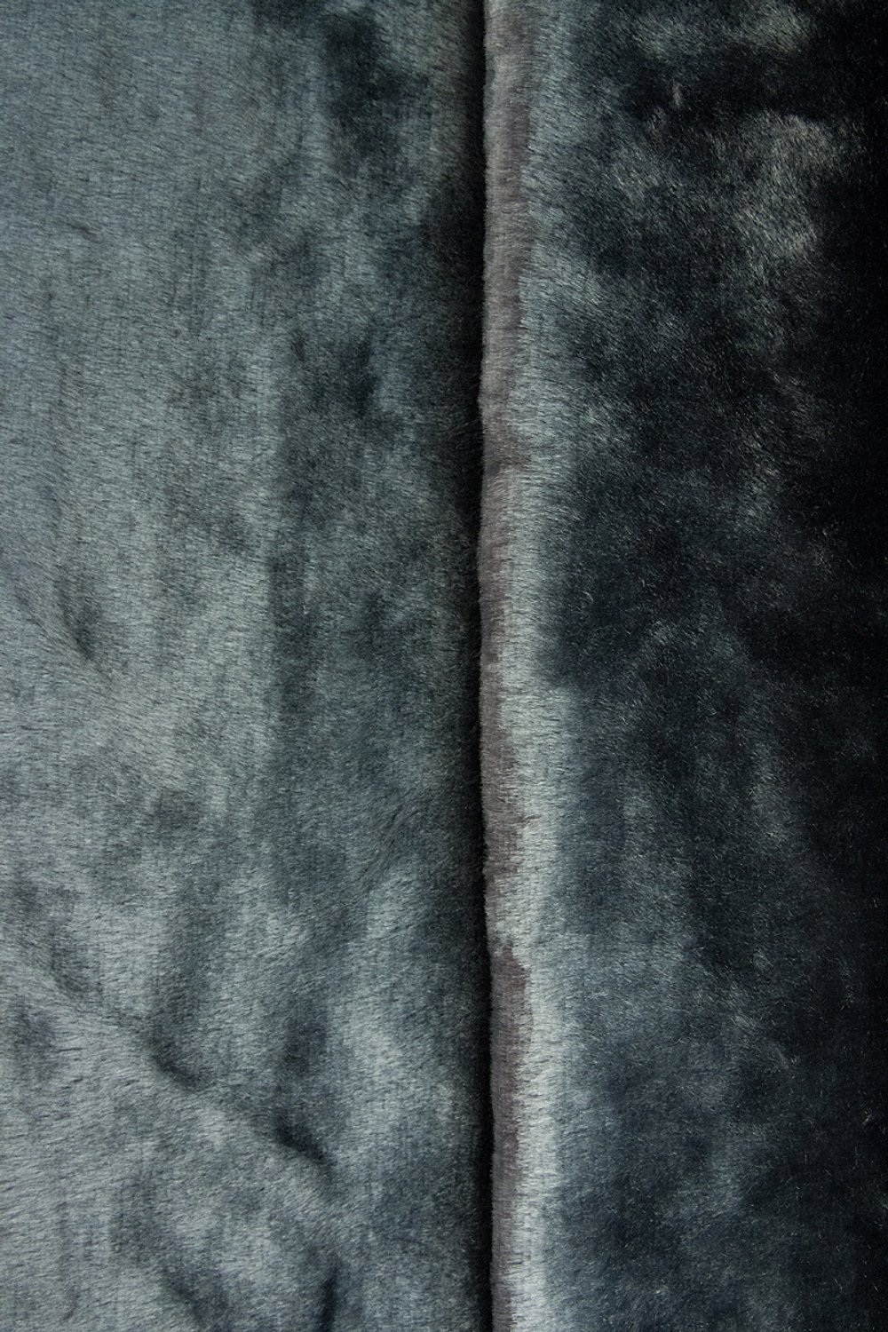 Ткань Мех плюш искусственный серый арт. 325746