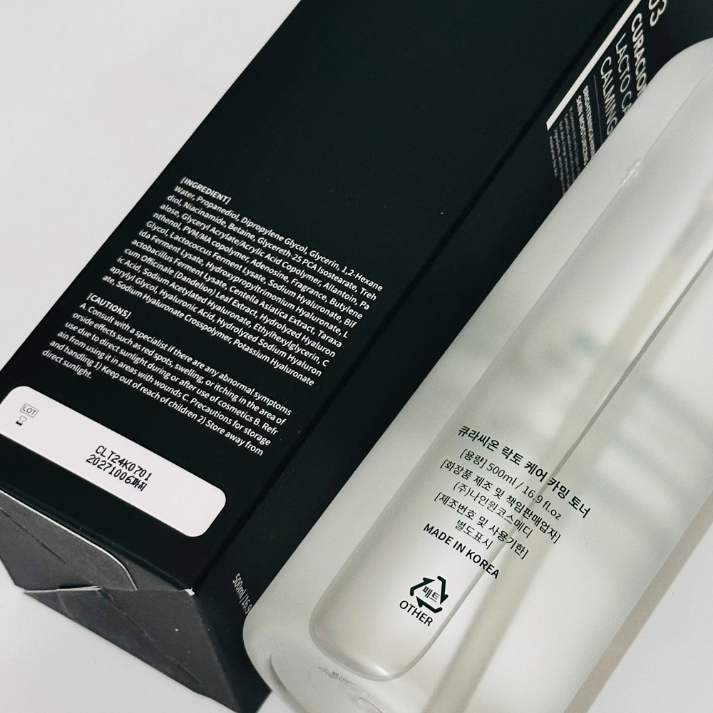 Тонер с лактобактериями 03 CURACION Lacto Care Calming Toner 500 мл
